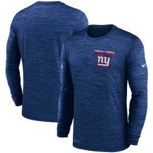 New York Giants Mens Shirt Nike Sideline Velocity Legend Performance Long Sleeve T