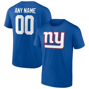 New York Giants Mens Shirt Team Authentic Personalized Name & Number T